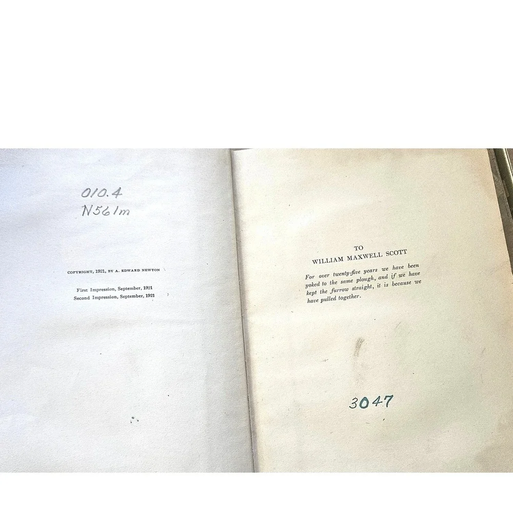 The Personal Library Haslehurst Greaves & A Magnificent Farce A Edward Newton